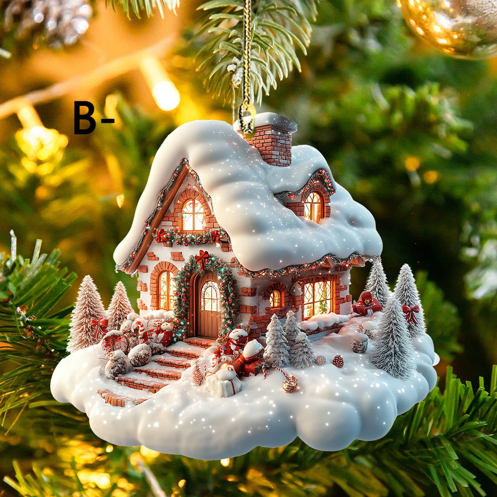 🔥LAST DAY 50% OFF - 🎄🏡Enchanted Snow House Ornament