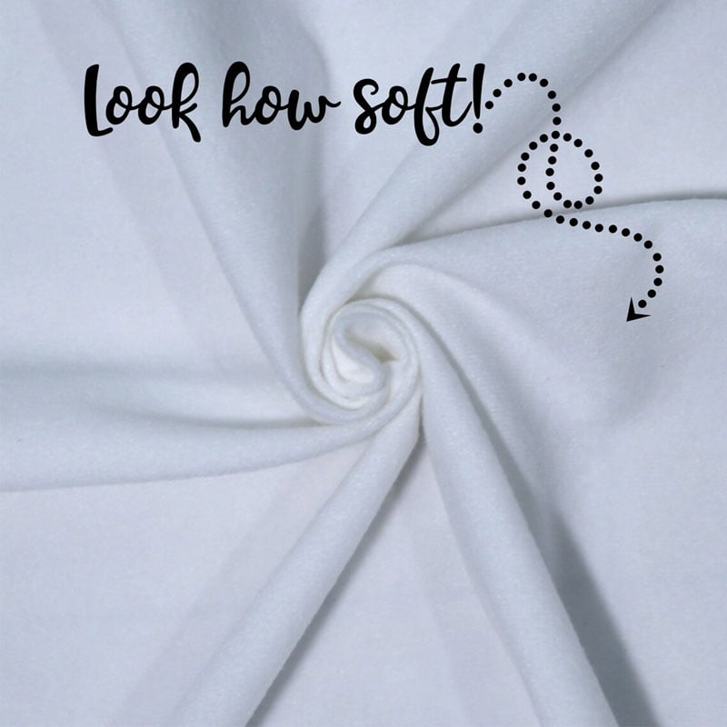 Personalized quilt labels in or Polyester with sew-on or iron on backing. Printed