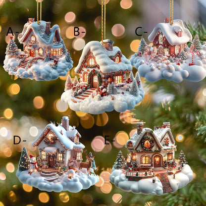 🔥LAST DAY 50% OFF - 🎄🏡Enchanted Snow House Ornament