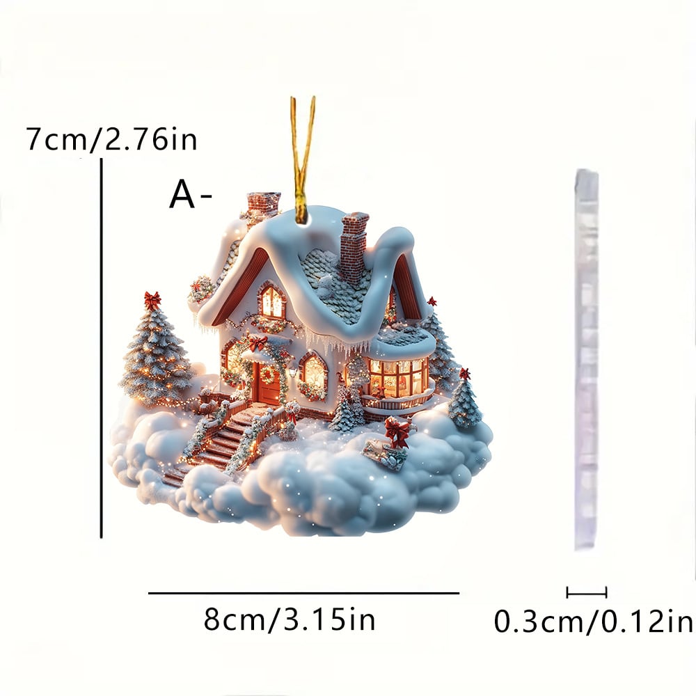 🔥LAST DAY 50% OFF - 🎄🏡Enchanted Snow House Ornament