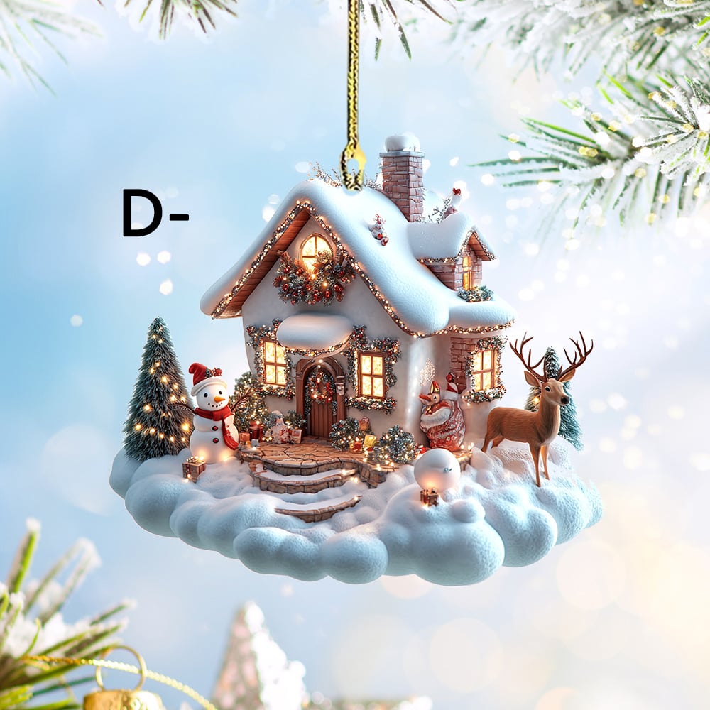 🔥LAST DAY 50% OFF - 🎄🏡Enchanted Snow House Ornament