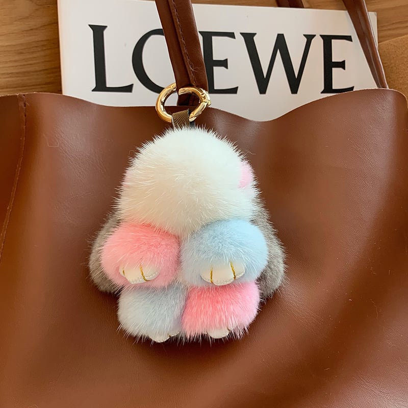 🔥Last Day 50% 0FF - 🐇Handmade Soft Bunny PomPom Charms(Boxed Edition)