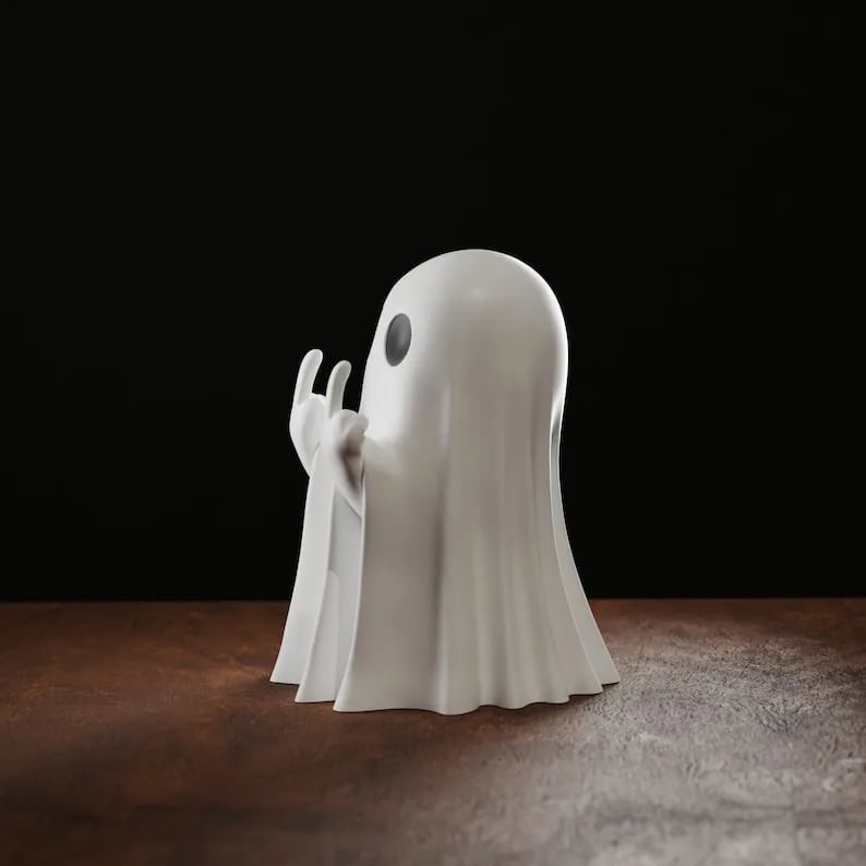 🔥LAST DAY 49% OFF - 👻✨UNFRIENDLY GHOST 3D PRINTED MIDDLE FINGER