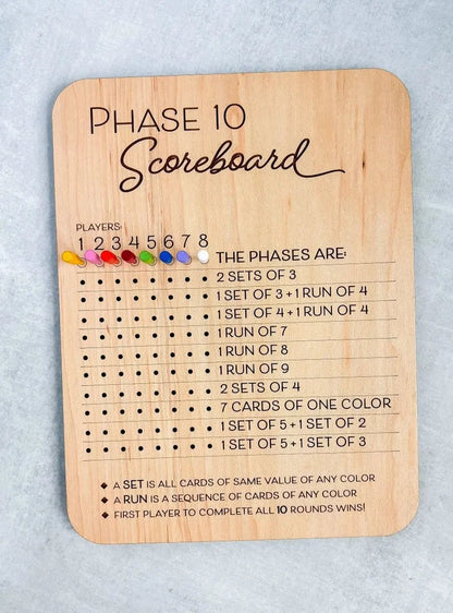 🔥Last Day 49% OFF - Phase 10 Score Board