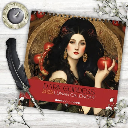 DARK GODDESS 2025 MOON PHASE CALENDAR