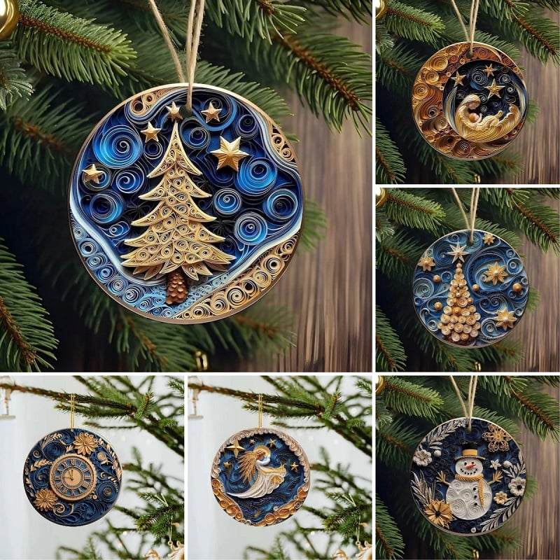 🔥LAST DAY 49% OFF- ✨3D Quilling Christmas Ornaments