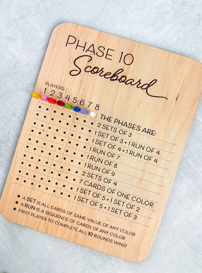 🔥Last Day 49% OFF - Phase 10 Score Board