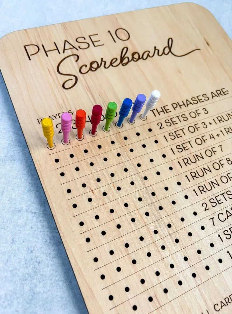 🔥Last Day 49% OFF - Phase 10 Score Board