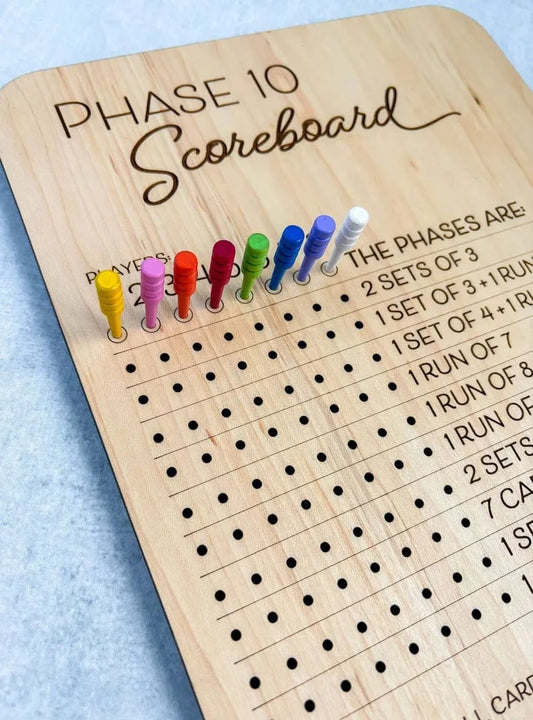 🔥Last Day 49% OFF - Phase 10 Score Board