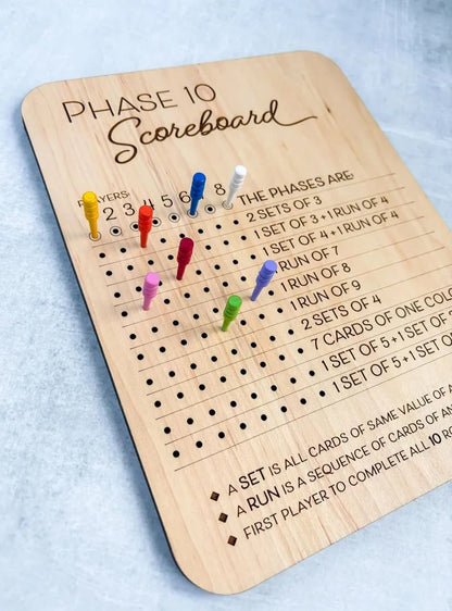 🔥Last Day 49% OFF - Phase 10 Score Board