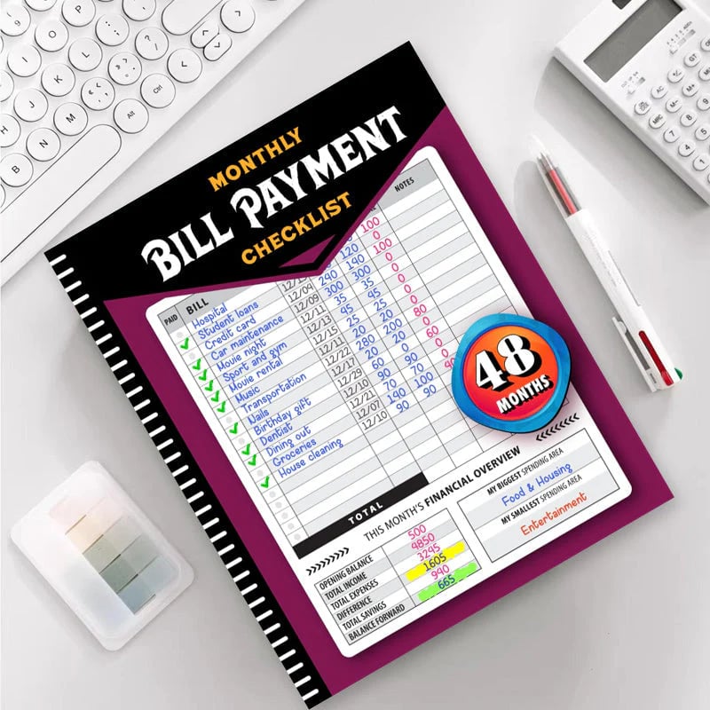 🔥Last 48 hours 57% OFF -Bill Payment Management Book