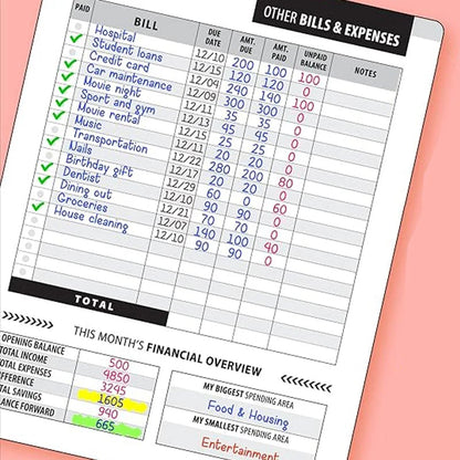 🔥Last 48 hours 57% OFF -Bill Payment Management Book